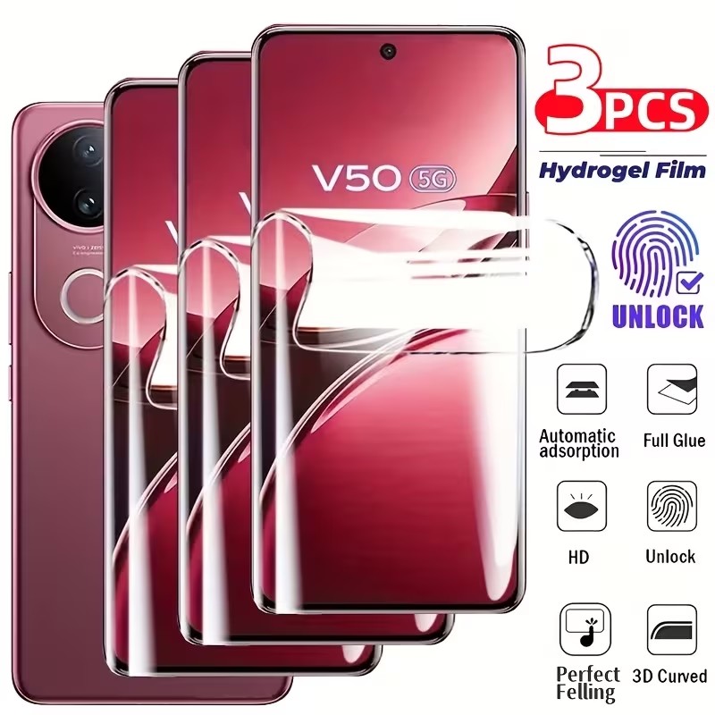 Vivo V40 - ฟิล์มไฮโดรเจล 3 ชิ้น สำหรับ Vivo V21E