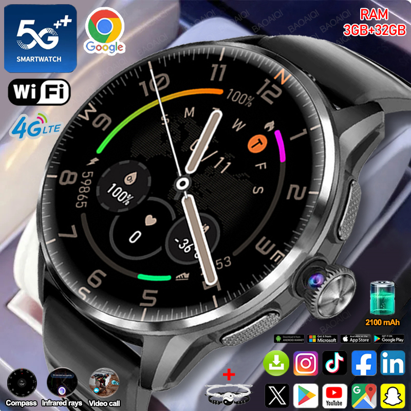สมาร์ทวอทช์ 5G/4G รองรับทุกเคร - Fall Detection Watch บทวิจารณ์และราคา