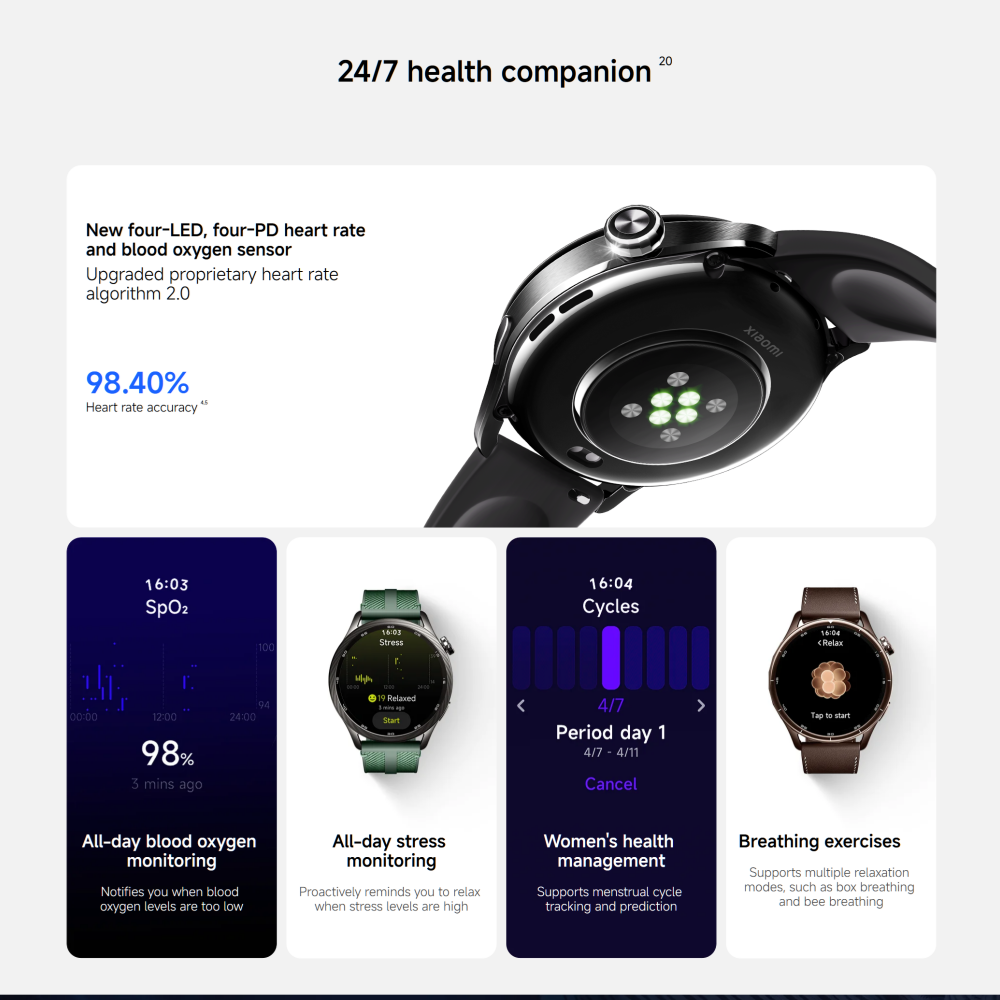 สมาร์ทวอทช์ Xiaomi Watch S5 รุ - Fall Detection Watch บทวิจารณ์และราคา